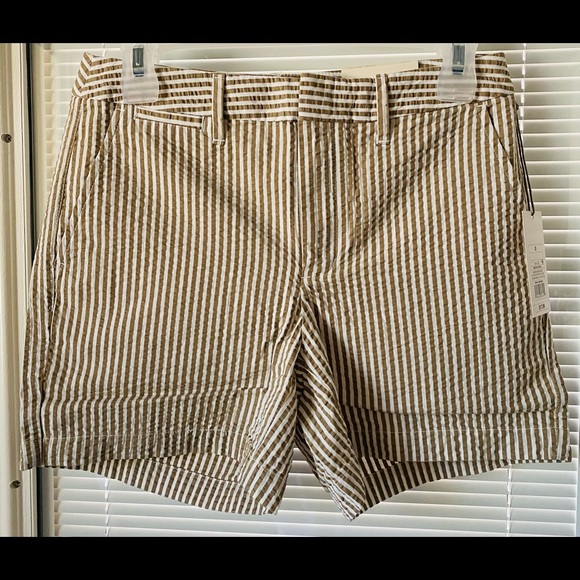 Womens' Striped Chino Shorts Seersucker - Picture 3 of 4